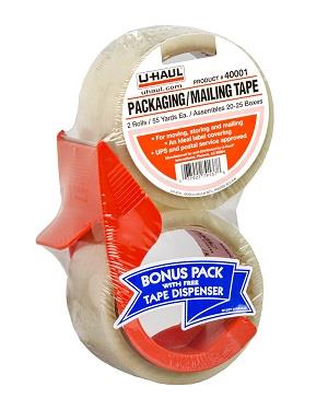 Packaging / Mailing Tape - Double Roll W/Dispenser