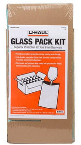 Glass Packing Kit- W/Box Included- Protects 18 Glasses.
